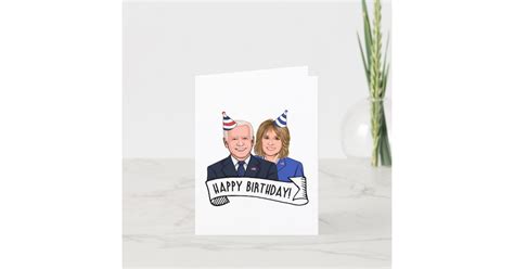 Happy Birthday From Joe And Jill Biden Card Zazzle