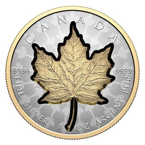 1 Oz Fine Silver Coin Super Incuse Silver Maple Leaf The Royal