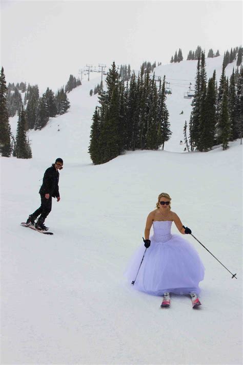 Liz And James A Practical Wedding Ski Wedding Ski Lodge Wedding