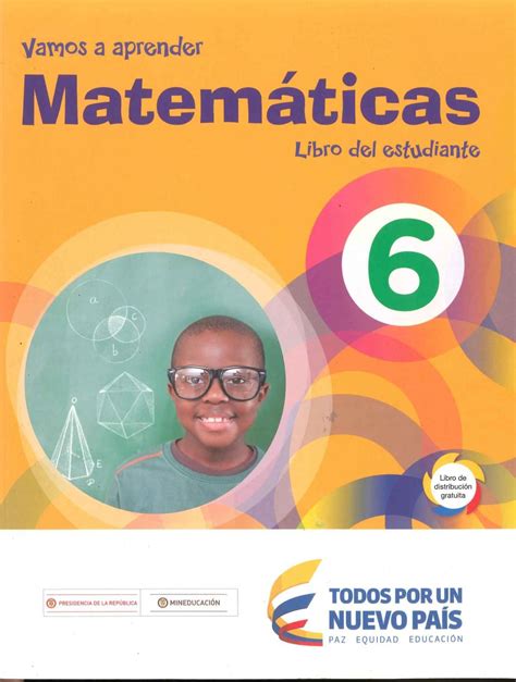 Vamos A Aprender Matematicas 6 Libro Del Estudiante MEN Matematicas