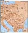 Mapa Físico de Europa Oriental - Tamaño completo | Gifex