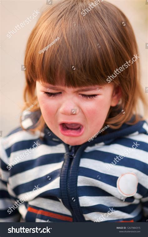 Adorable Little Boy Crying Eyes Shot Stock Photo 1267984315 Shutterstock