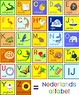 Colorful Dutch Nederlands Alphabet with Pictures and Titles for ...
