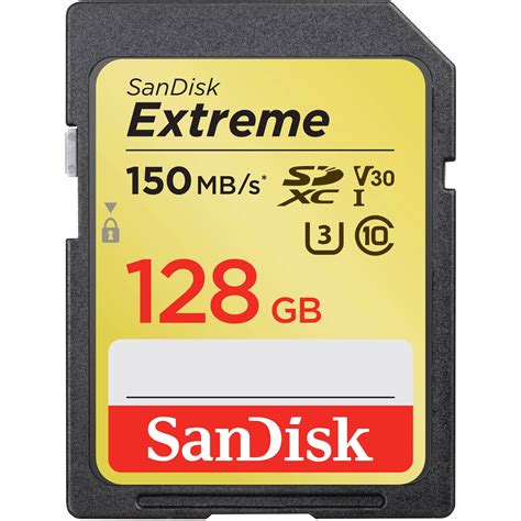 128gb Sandisk Extreme Sdxc Secure Digital Memory Card