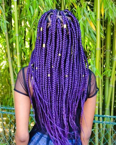 43 Pretty Box Braids With Color For Every Season Stayglam Cute Box