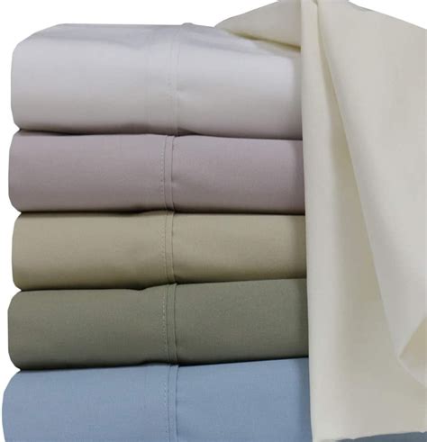 Solid Lilac Percale Twin Xl Extra Long Size Sheet Set 100 Cotton Deep