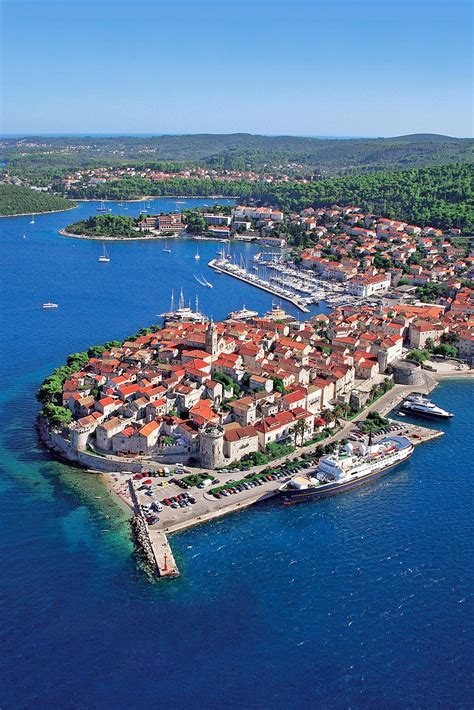 korčula is a beautiful croatian island in the adriatic sea is the sixth largest island in the
