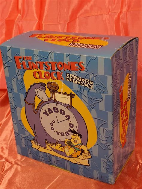 1997 Cartoon Network The Flintstones Clock Woriginal Box Fred And Work