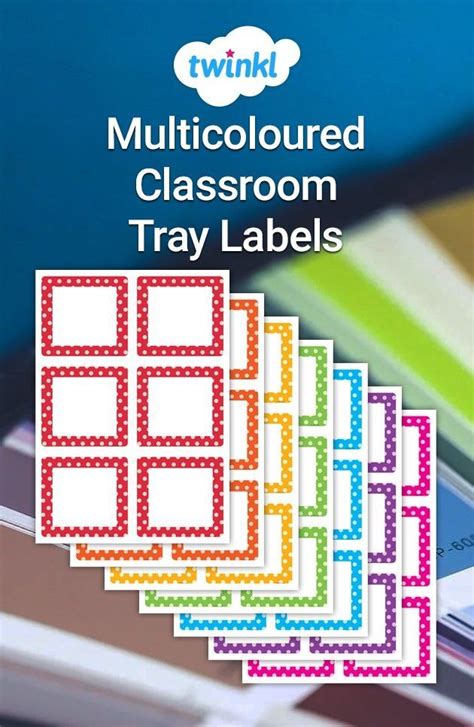 Editable Multicoloured Classroom Gratnell Tray Labels