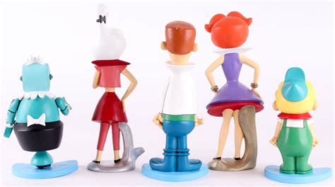 The Jetsons Complete Set Of 5 Le Hand Painted Maquettes With Meet