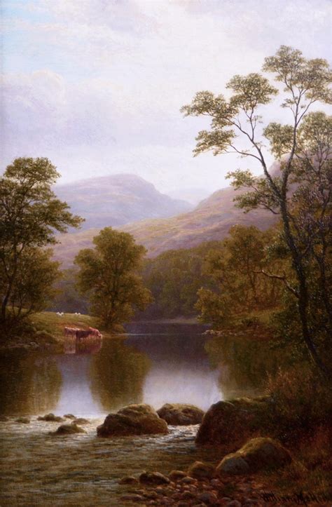 William Mellor 19th Century Pair Of Welsh River