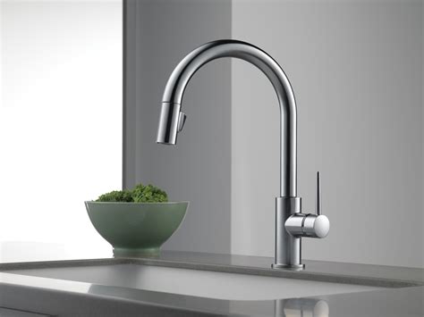 The company stands behind every faucet so much they offer a lifetime warranty for as long as you own your faucet. Delta Trinsic Pullout Spray Touch Kitchen Faucet