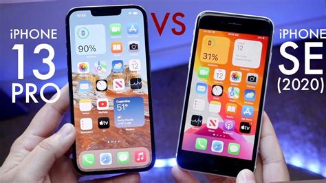 Iphone 13 Pro Vs Iphone Se 2020 Comparison Review Youtube