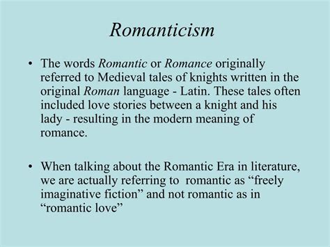 Characteristics Of Romanticism In English Literature 321860