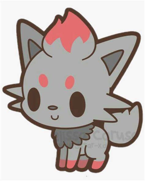 Zorua Cute Pokemon Chibi Pokemon Zorua Png Image Transparent Png
