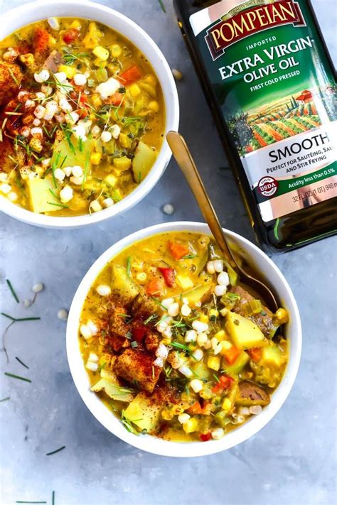 Be the first to review this recipe. Vegan Corn Chowder with Green Chiles - Emilie Eats ...