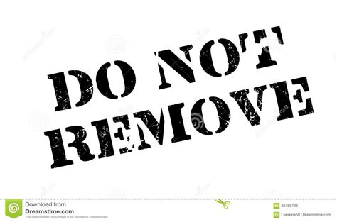 Do Not Remove Rubber Stamp Stock Vector Illustration Of Eject 88768793
