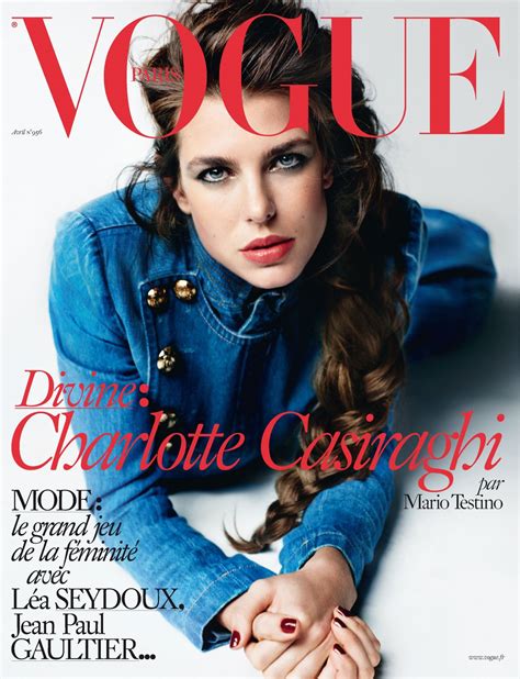 Charlotte Casiraghi Vogue Paris Magazine April 2015 Issue Celebmafia