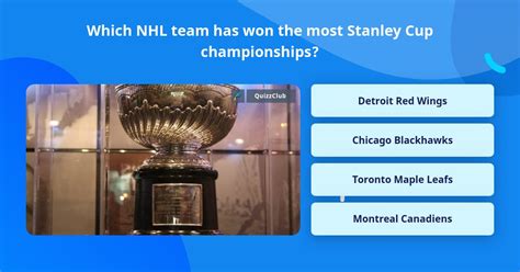 Which Nhl Team Has Won The Most Trivia Questions Quizzclub