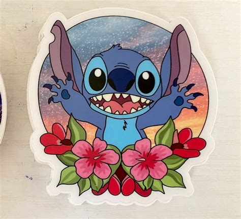 Stitch Sticker Disney Art Disney Vinyl Vinyl Sticker Etsy