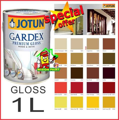 1l 1 Liter Jotun Paint Gardex Premium Gloss Wood And Metal Wpc 2