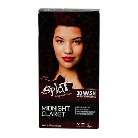 Splat Rebellious Colors No Bleach Needed Hair Color Kit Midnight
