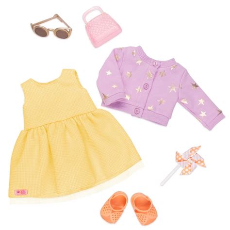 Our Generation Fashion Outfit With Accessories For 18 Dolls Sunshine