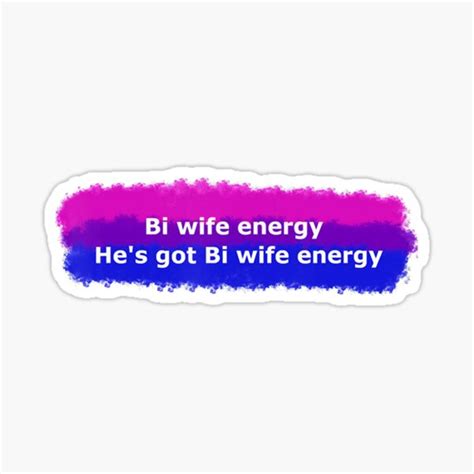 bi wife energy lgbtq pride american sticker for sale by sochuji redbubble