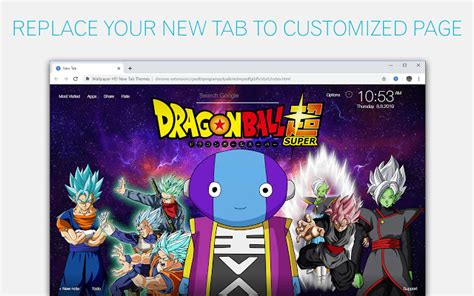 Viz media, manga plus release nine dragons' ball parade manga in english (feb 15, 2021). Dragoin Ball Super & DBZ Wallpapers HD NewTab - Chrome Web Store