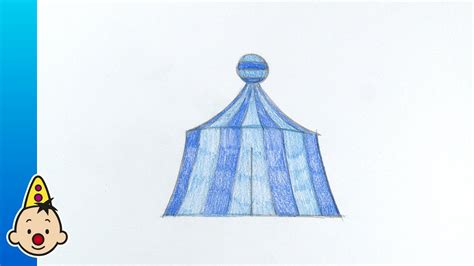 Bumba is een clown die allerlei fratsen uithaalt in het circus. Tekenles: de circustent van Bumba - Tekenen met Bumba ...