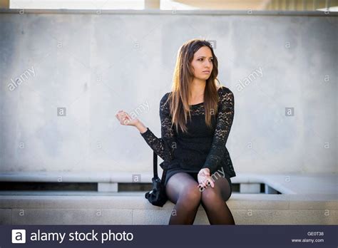 The stockings are full contrast nylon. Legs Nylons Stock Photos & Legs Nylons Stock Images - Alamy