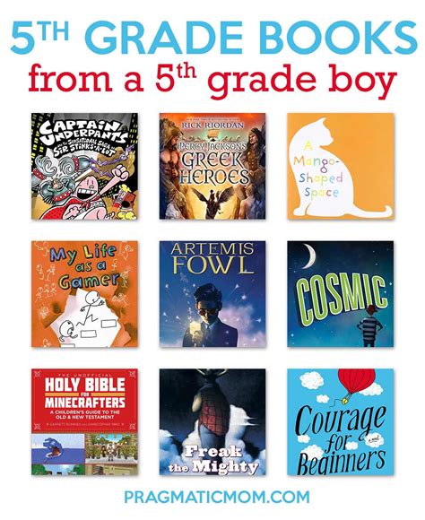 5th Grade Books From 5th Grade Boy Pragmatic Mom