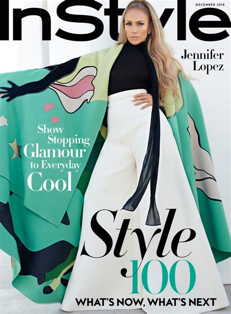 Jennifers Instyle December 2018 Cover Jennifer Lopez Green Valentino