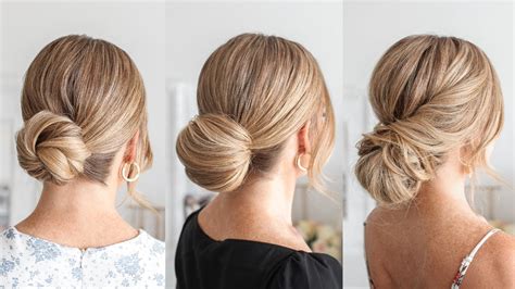 FALL LOW BUNS EASY HAIRSTYLES Missy Sue YouTube