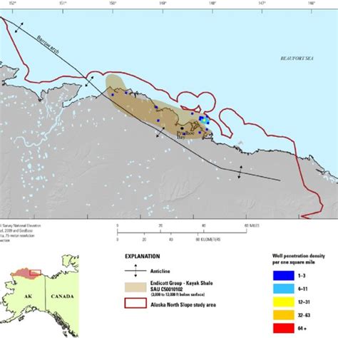 Map Of The Us Geological Survey Storage Assessment Unit Sau