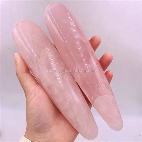 Natural Rose Quartz Dildo Yoni Healing Crystal Massage Wand Dildos For Women Buy Crystal