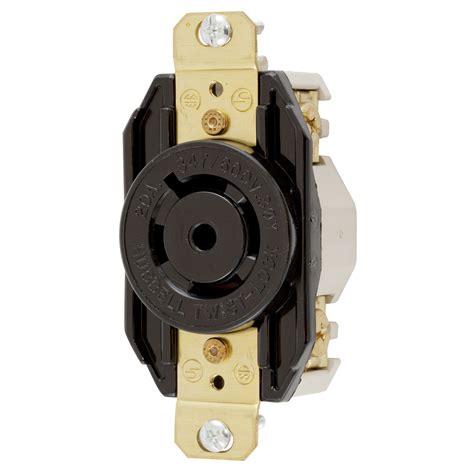Locking Devices Twist Lock® Industrial Flush Receptacle 20a 3 Phase
