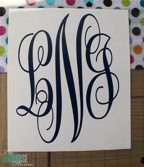 How To Create A Simple Vinyl Monogram Silhouette Tutorial