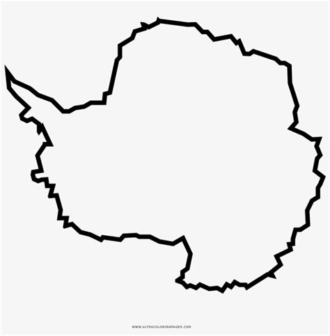 Download Antarctica Coloring Page Mapa De Antartida Para Colorear