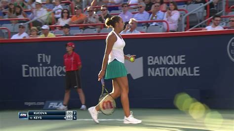Keys Dominates Kucova To Reach First Rogers Cup Final YouTube