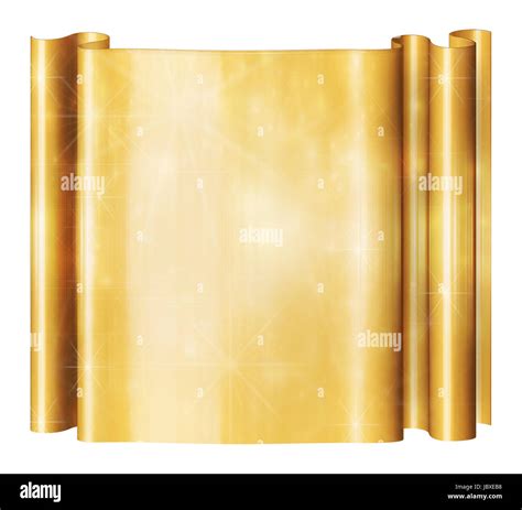 Illustration Of Golden Scroll Stock Photo Alamy