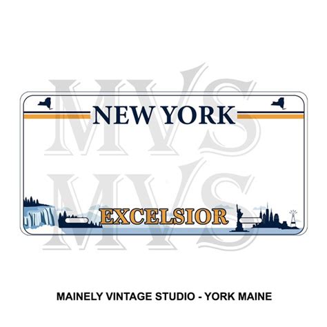 License Plate New York Etsy