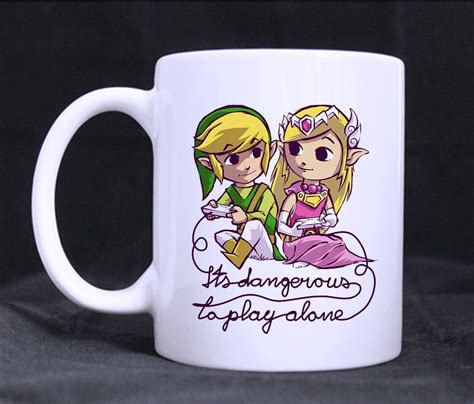 Its Dangerous To Play Alone Mug Zelda Coffee Tea Mug 11oz Ceramic