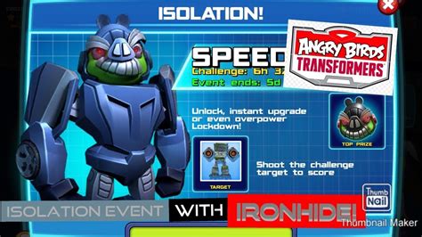 Angry Birds Transformers Isolation Event With Ironhide Open