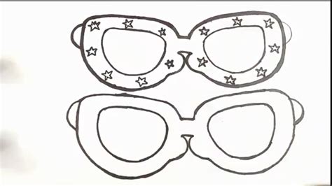 How To Draw Sunglass Easy Step By Step Way For Kids And Children Learn