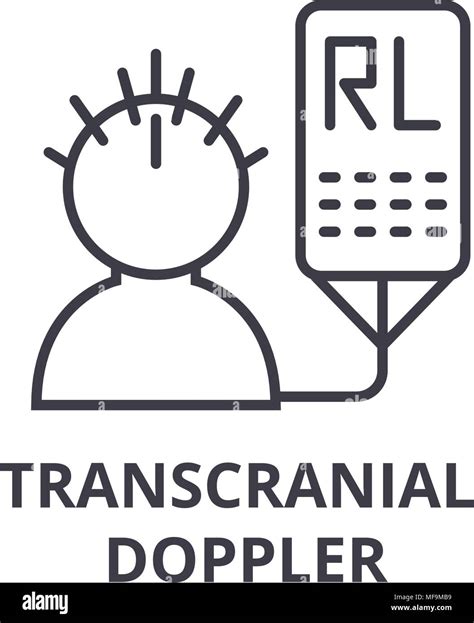 Transcranial Doppler Thin Line Icon Sign Symbol Illustation Linear