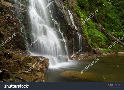 Beautiful Misty Waterfall Minnamurra Falls In Nsw Australia Stock