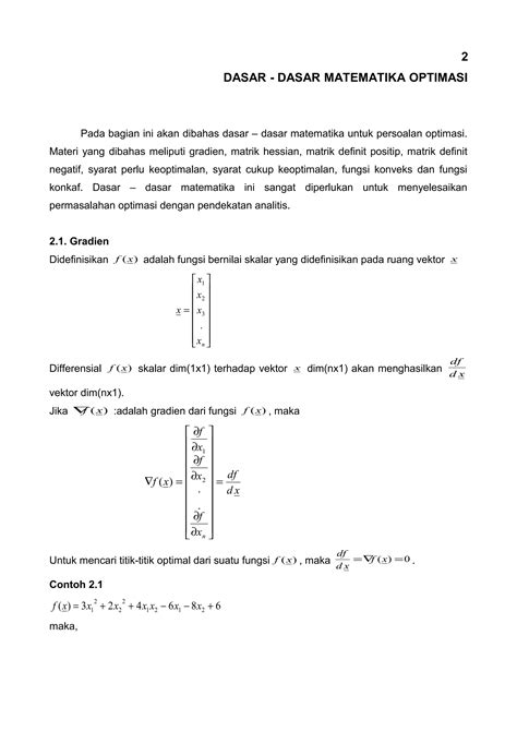 2 dasar dasar-matematika_optimasi | PDF