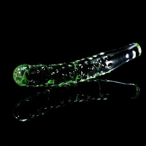 green cucumbers modeling style glass dildo anal plug of anal toys huge dildo butt plug of sex