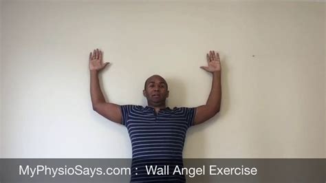 Wall Angel Exercise To Help Improve Posture Core Stability And